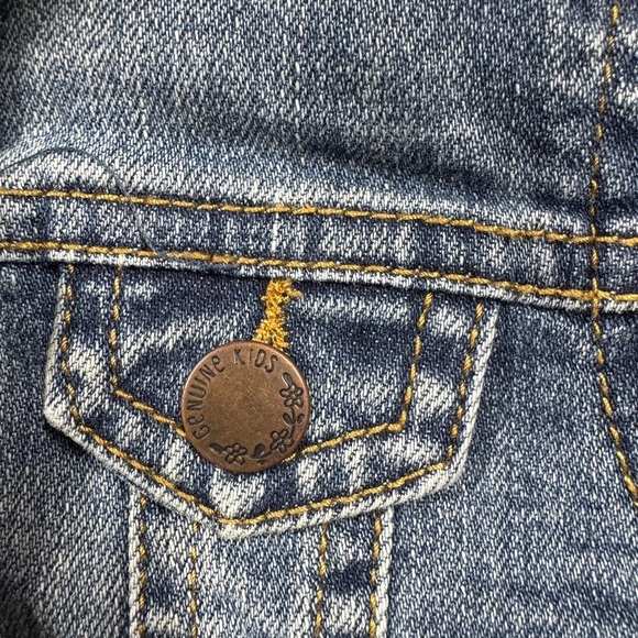 Genuine Kids OshKosh Blue Jean Denim Snap Front Jacket Size Girls 12 Months - Picture 5 of 15